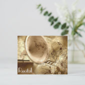 Elégant musique Vintage Unisex Invitations (Debout devant)