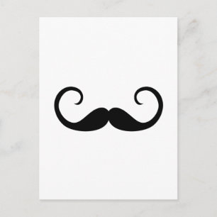 Elegant Mustache Briefkaart