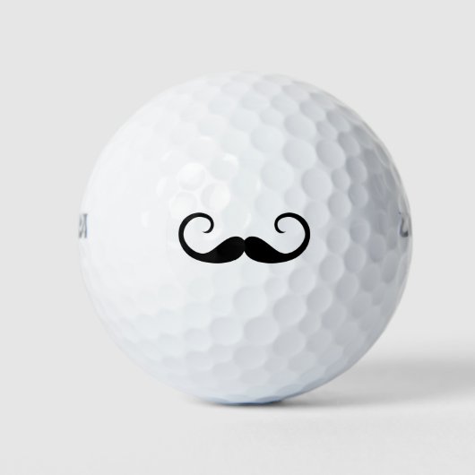 Elegant Mustache Golfballen (Voorkant)