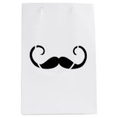 Elegant Mustache Medium Cadeauzakje (Voorkant)