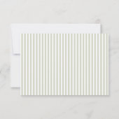 Elegant Muted Green RSVP Card (Dos)