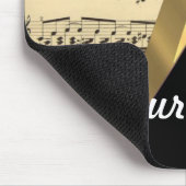 Elegant muziekblad muismat (Hoek)