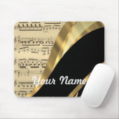 Elegant muziekblad muismat (Met muis)