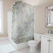 elegant muzieknoten patroon douchegordijn (In situ)