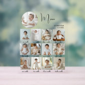 Elegant My First Year Collage Custom Photo (Neutre)