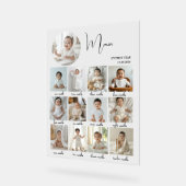 Elegant My First Year Collage Custom Photo (Angle)