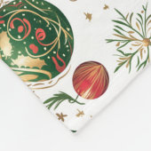 "Elegant naadloos kerstversiering patroon Fleece Deken (Hoek)