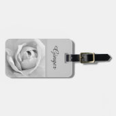 Elegant Naam Roos Bagagelabel (Voorkant horizontaal)