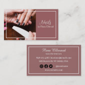 Elegant Nail Salon Visitekaartje (Voorkant / Achterkant)