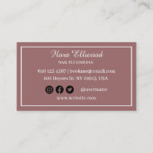 Elegant Nail Salon Visitekaartje (Achterkant)