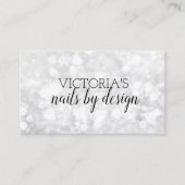 Elégant Nail Tech Marble Parties scintillant Carte (Devant)