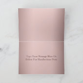 Elegant nam Gouden Hand Getrokken Bloemen dank u Kaart (Binnen)