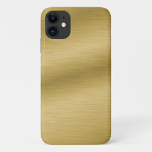Elegant namaak geborsteld goud iPhone 11 hoesje