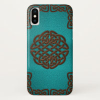 Elegant namaak leer Keltische knoop ontwerp