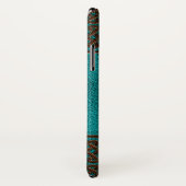 Elegant namaak leer Keltische knoop ontwerp Case-Mate iPhone Case (Achterkant / rechts)