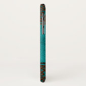 Elegant namaak leer Keltische knoop ontwerp Case-Mate iPhone Case (Achterkant/links)
