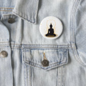 Elegant Namaste Buddha Ronde Button 5,7 Cm (In situ)
