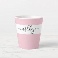 Elegant Name in Script Typography Pink