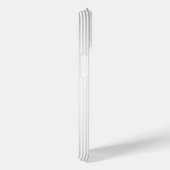 Elegant Name Monogram & Thin Gray Ombre Stripes Case-Mate iPhone Case (Achterkant / Rechts)