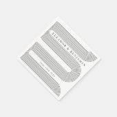 Elegant Name Weddenschap Servet (Hoek)