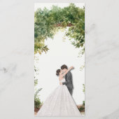 Elegant Natural Greenery Foliage Wedding Menu (Dos)