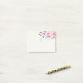 Elegant Natural Waterverf Boho Floral Post-it® Notes (Op bureau)