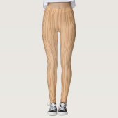 Elegant Natural Wood Texture Leggings for Everyday (Voorkant)