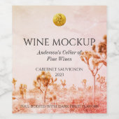 Élégant Nature Custom Vins Étiquettes (Étiquettes simples)