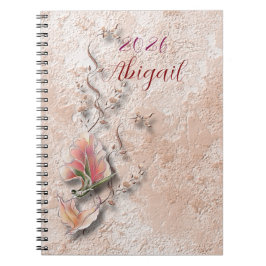 Elegant Nature Embossed spiral notebook  Notitieboek