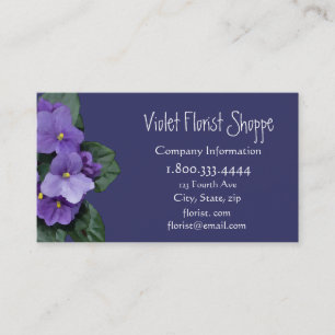 Elegant Natuur Flower African Violet Plant Visitekaartje