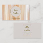 Elegant Natuur Penseelbroed Hout Graan Visitekaartje (Voorkant / Achterkant)