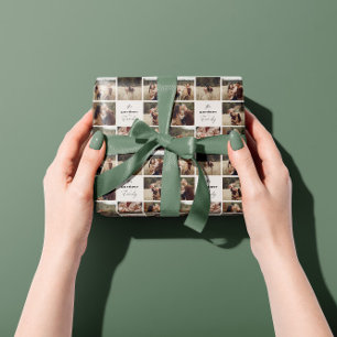 Elegant natuurlijk gebladerte moderne minimale mul cadeaupapier