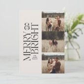 Elegant natuurlijk gebladerte moderne minimale mul feestdagenkaart (Staand voorkant)