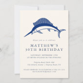 Elegant Nautical Anchor Adult Party Invitation (Devant)