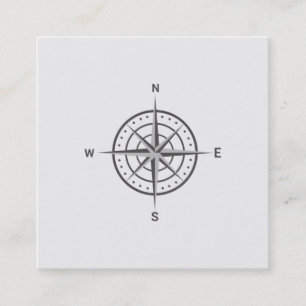 Elegant Nautical Compass Visitekaartje