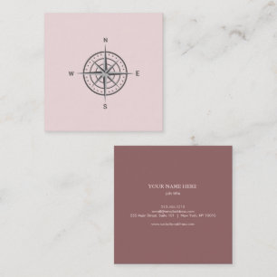 Elegant Nautical Compass Visitekaartje