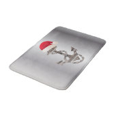 elegant nautisch ANCHOR + SANTA HAT | Badmat (Gekanteld)