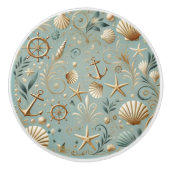 Elegant nautisch keramische knop (Voorkant)