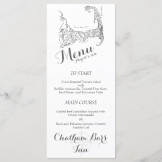 Elegant Nautisch Menu Kaart