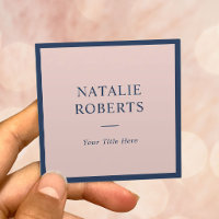 Elegant Navy Blue & Blush Pink minimalist omhuld