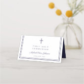 Elegant Navy Blue Boy First Communion (Achterkant)