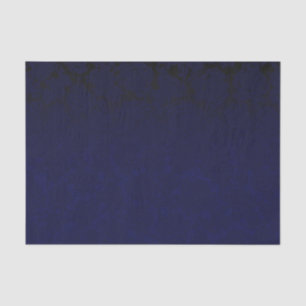 Elegant Navy Blue Dark Floral Pattern Weefpapier Tissuepapier