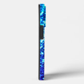 Elegant Navy Blue Glitter Custom monogrammed Naam Case-Mate iPhone Case (Achterkant / Rechts)