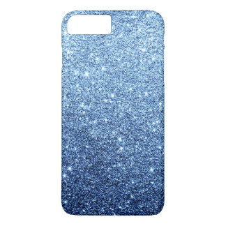 Elegant Navy Blue Glitter Luxury iPhone 8 Plus / 7 Plus Hoesje