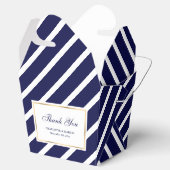 Elegant Navy Blue Gold Weddenschap Hartelijk dank Bedankdoosjes (Geopend)