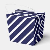 Elegant Navy Blue Gold Weddenschap Hartelijk dank Bedankdoosjes (Achterkant)
