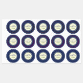  Elegant Navy Blue Homemade Pickles Labels (Vel)