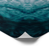 Elegant Navy Blue Mandala Poster (Hoek)