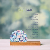 Elegant Navy Blue Minimalist Bar Menu (Neutre)