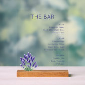 Elegant Navy Blue Minimalist Bar Menu (Neutre)